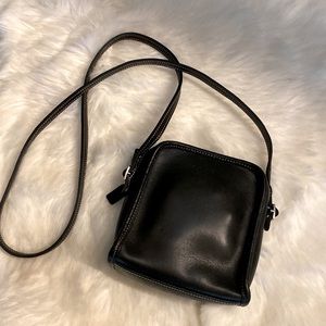 Coach Small Black Leather Crossbody Bag